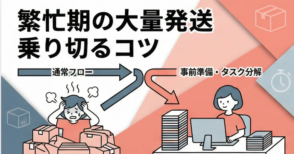 Cómo sobrevivir a los picos de envío: reparto de tareas y preparación previa