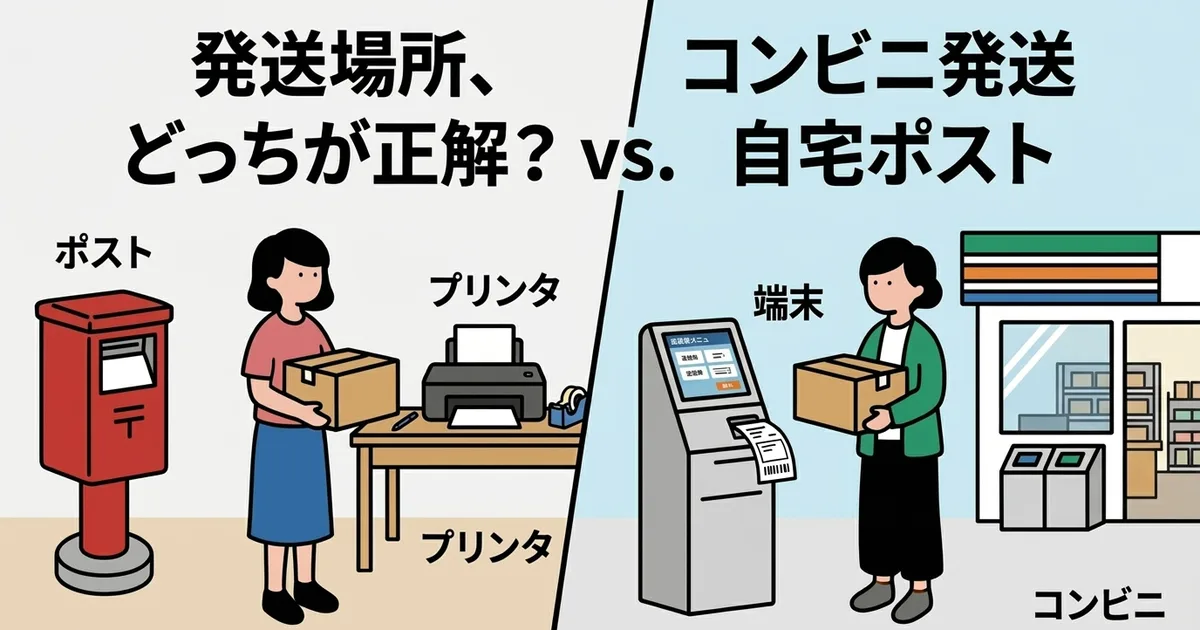 Envío desde casa vs. envío desde una tienda de conveniencia: ventajas y diferencias de flujo