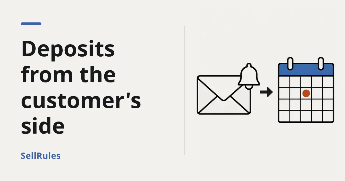 What customers see with deposit payments | Product page, checkout and balance email wording
