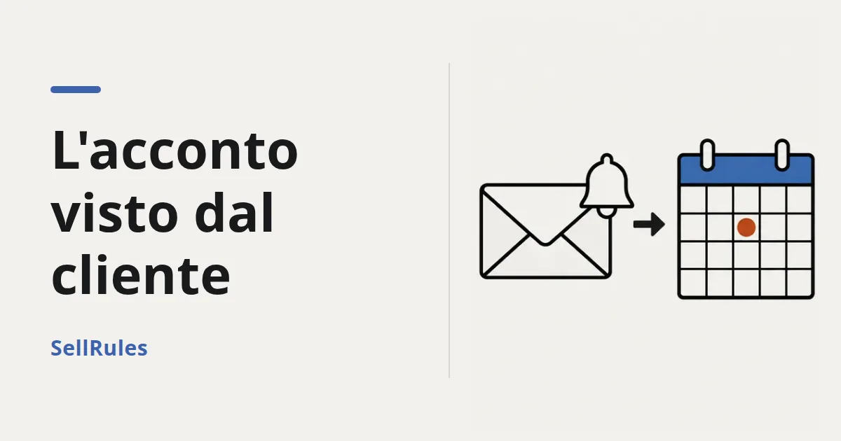 L'acconto visto dal cliente | Testi di pagina prodotto, checkout ed email del saldo