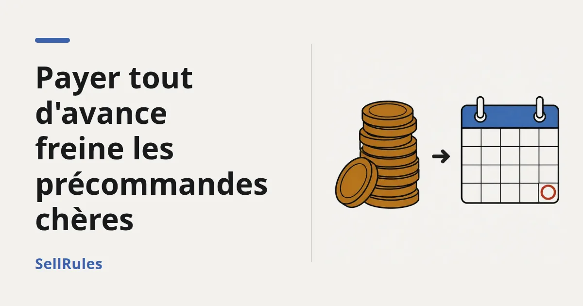 Moins de précommandes sur les produits chers ? | Pourquoi le paiement intégral d'avance freine l'achat