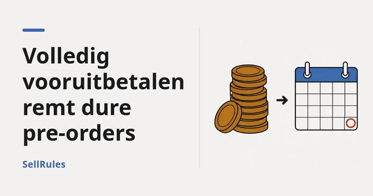 Minder pre-orders voor dure producten? | Waarom alles vooraf betalen klanten laat aarzelen