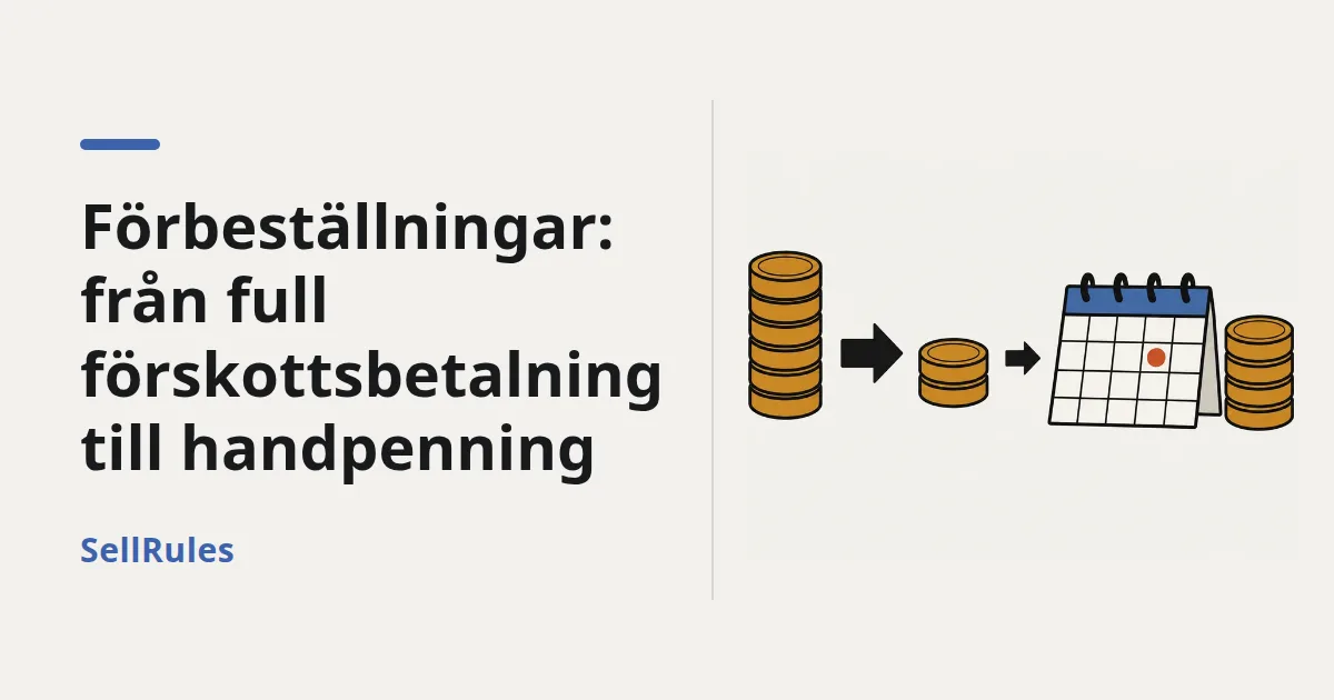 Så byter du förbeställningar i Shopify från full betalning till handpenning | Pågående ordrar och Pro-stegen