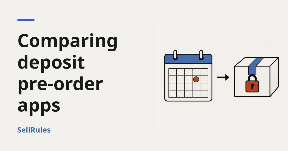 Shopify pre-order apps with deposits: 6 apps compared on balance collection and failed charges