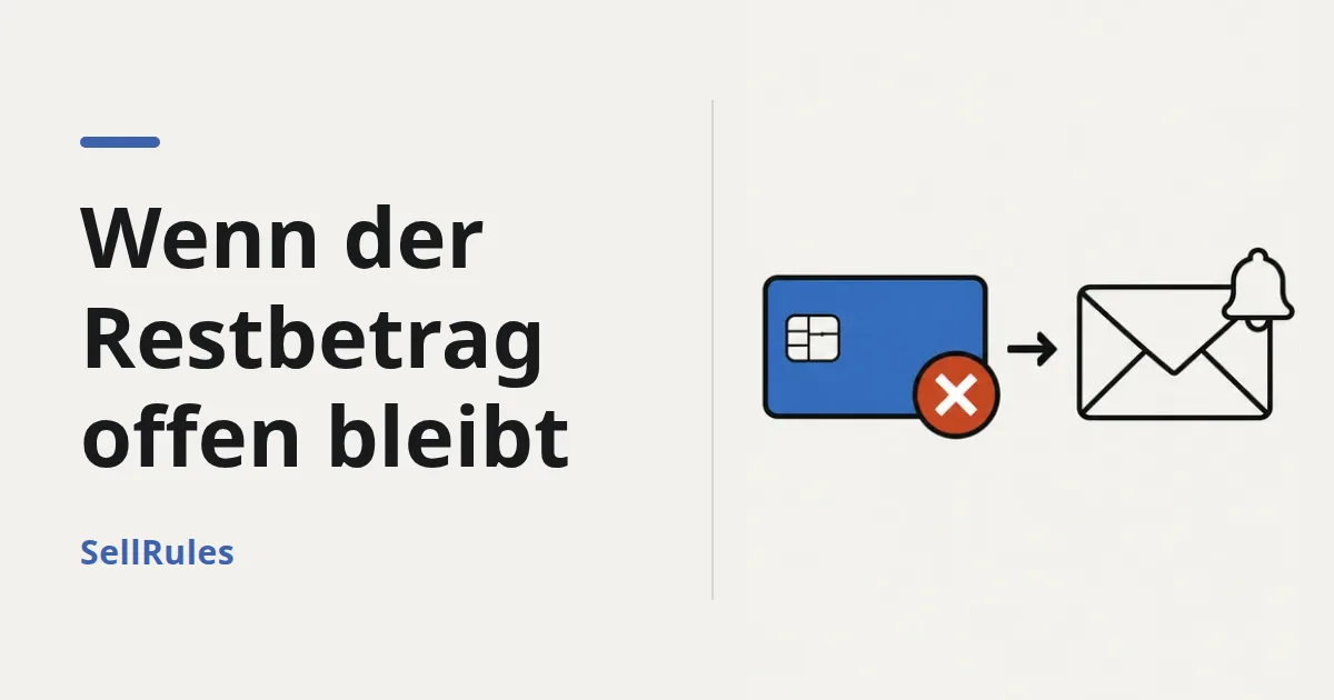 Restbetrag bei Vorbestellung nicht bezahlt? Was nach einem fehlgeschlagenen Einzug zu tun ist – von der Zahlung bis zur Stornierung